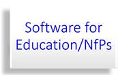 Software for Education/NfPs