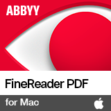 ABBYY FineReader PDF For Mac Acad/NfP/Gov Subscription 1Yr 1-4 Users, Per User, Mac OSX